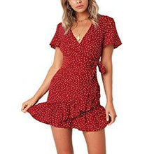 Load image into Gallery viewer, Relipop Summer Women Short Sleeve Print Dress