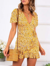 Load image into Gallery viewer, Relipop Summer Women Short Sleeve Print Dress